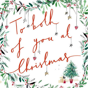 Woodmansterne Christmas Joy Foliage Christmas Card image 0