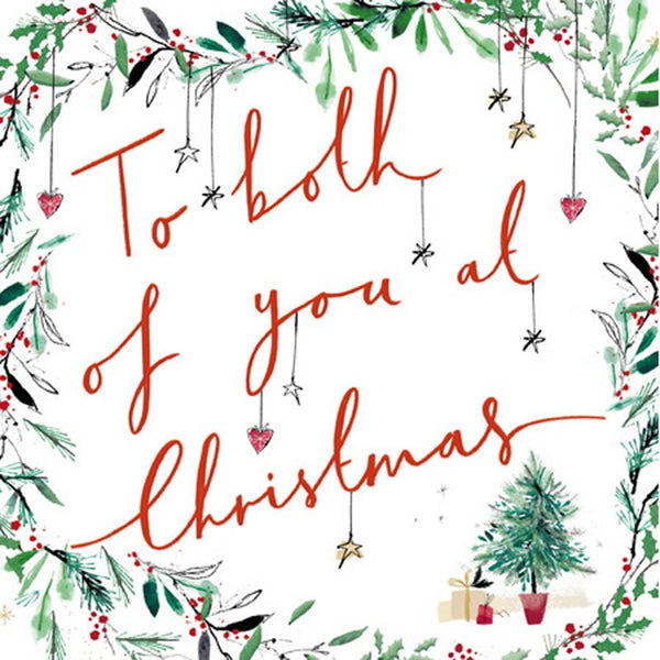 Woodmansterne Christmas Joy Foliage Christmas Card image 0