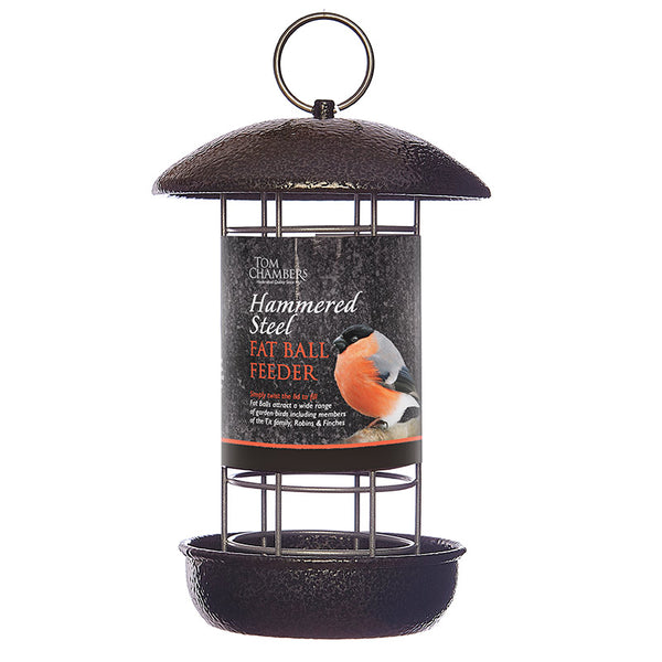Tom Chambers Hammered Steel Fat Ball Feeder image 0