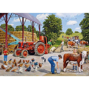 Gibsons A Busy Farmyard 500 Piece Jigsaw Puzzle image 0