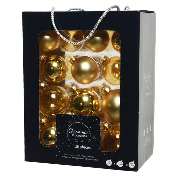 Decoris Glass Bauble Mix (Pack of 26) image 2