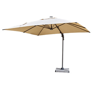 Bramblecrest Truro 3 x 3 m Square Cantilever Parasol in Sand with LED, Granite Base &amp; Cover image 5