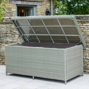 Bramblecrest Monterey Dove Grey Cushion Storage Box with Liner - Large image 1