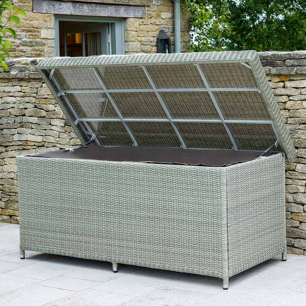 Bramblecrest Monterey Dove Grey Cushion Storage Box with Liner - Large image 1