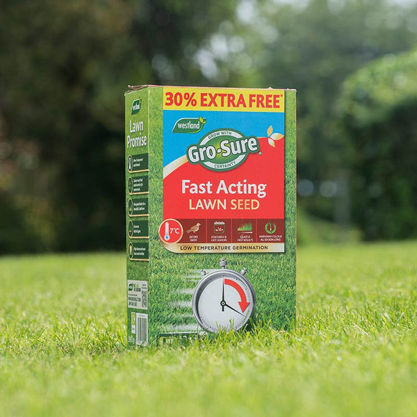 Westland Gro-Sure Fast Acting Lawn Seed 10m sq. + 30% image 2