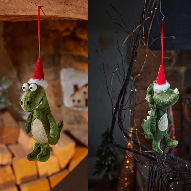 Three Kings Green Festive Dino Pendant (Assorted Designs) image 0