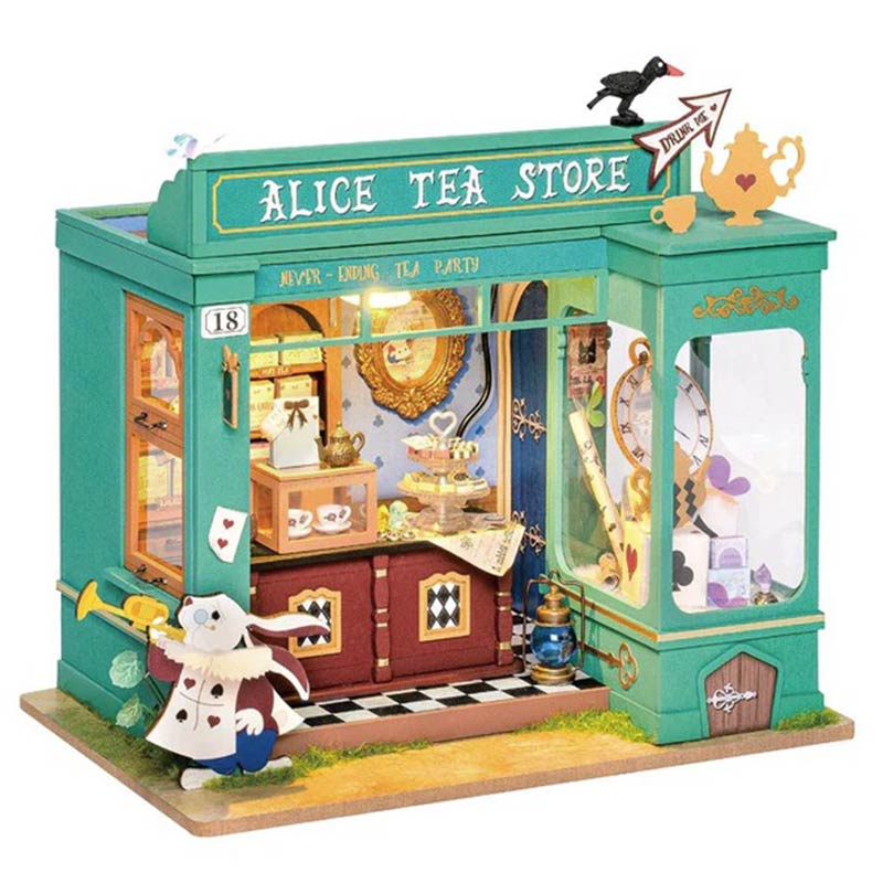 Robotime 'Alice's Tea Store' DIY Miniature House image 0