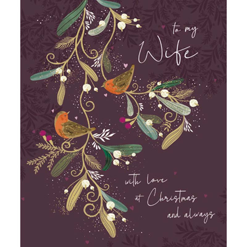 Woodmansterne Lovely Wife Christmas Card image 0