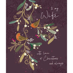 Woodmansterne Lovely Wife Christmas Card image 0