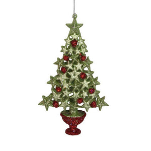 Gisela Graham Glitter Star Tree image 0