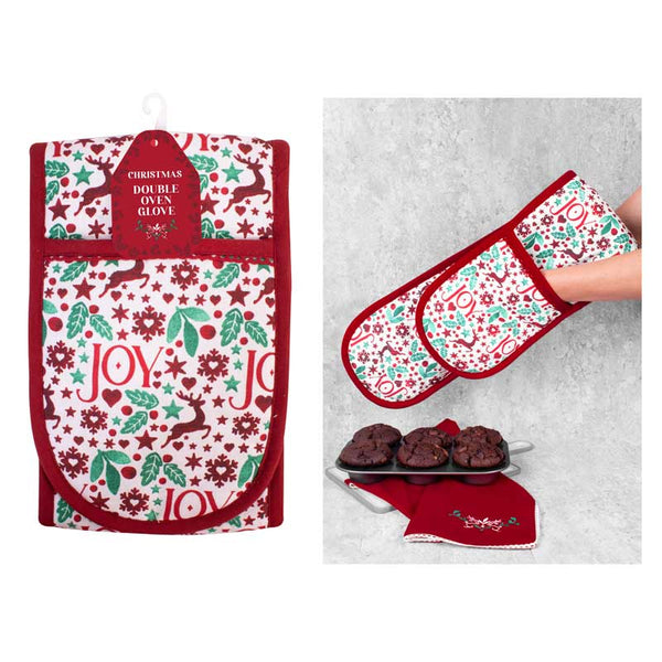 Christmas Joy Double Oven Glove image 3