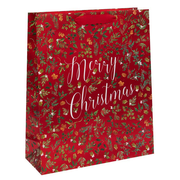 Glick Merry Christmas Foliage Gift Bag - Shopper image