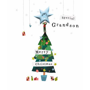 Woodmansterne Special Grandson Christmas Card image 0