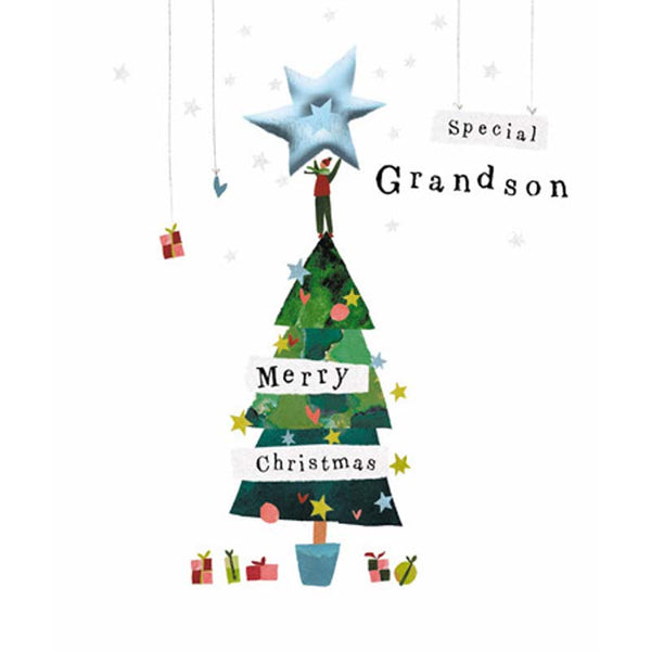 Woodmansterne Special Grandson Christmas Card image 0