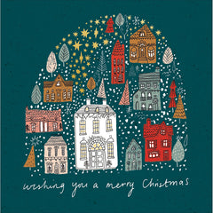 Woodmansterne House In Dome Christmas Card image 0