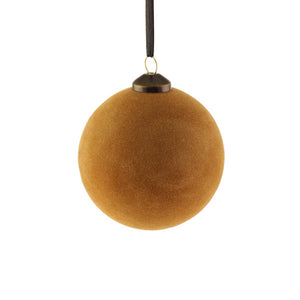 SageDecor Copper Flocked Bauble image 1