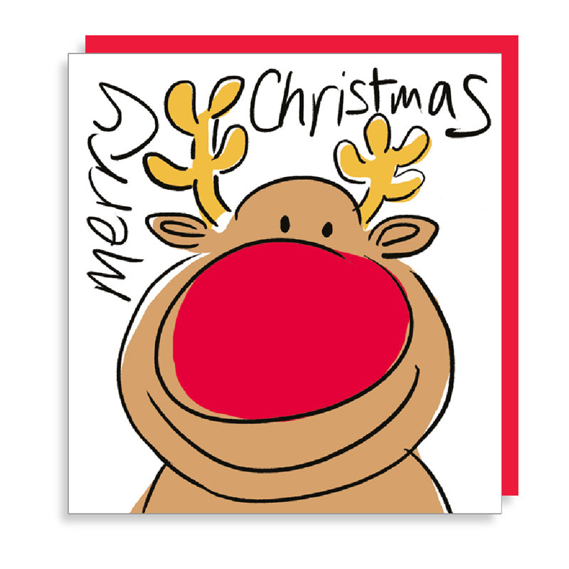 Lucilla Lavender Rudolf Christmas Card image 0