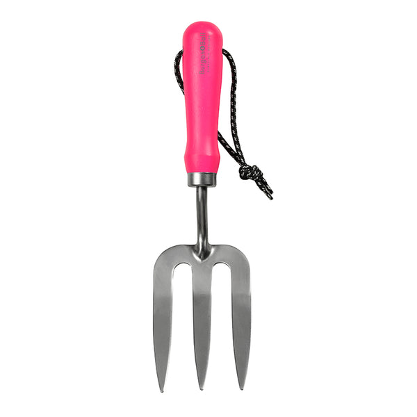 Burgon & Ball FloraBrite® fluorescent hand fork - Pink image