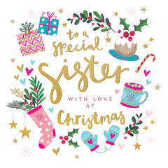 Rachel Ellen Special Sister Christmas Card image 0