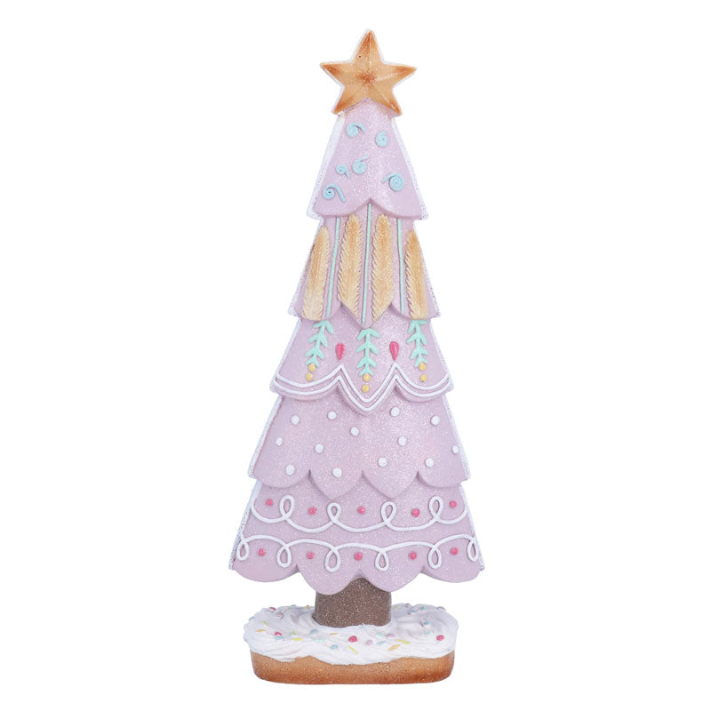 Gisela Graham Lilac Gingerbread Tree image 0