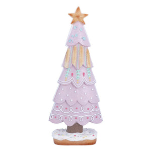 Gisela Graham Lilac Gingerbread Tree image 0
