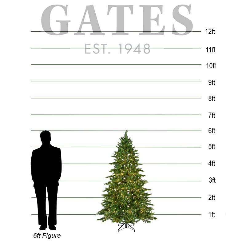 Everlands Galloway Spruce / Denver Spruce Pre-Lit Christmas Tree - 6ft image 0