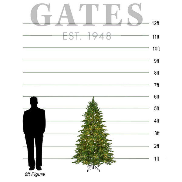 Everlands Galloway Spruce / Denver Spruce Pre-Lit Christmas Tree - 6ft image 1