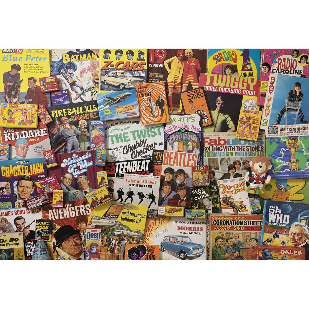 Gibsons Spirit of the 60s 1000 Piece Jigsaw Puzzle image 0