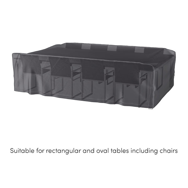 Platinum Aerocover for Outdoor Rectangular or Oval Dining Set - 305 x 190 x 85cm image 1