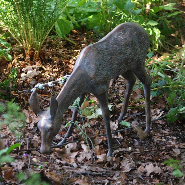 Home & Garden UK Stag & Doe Garden Statue Set - Large image 2
