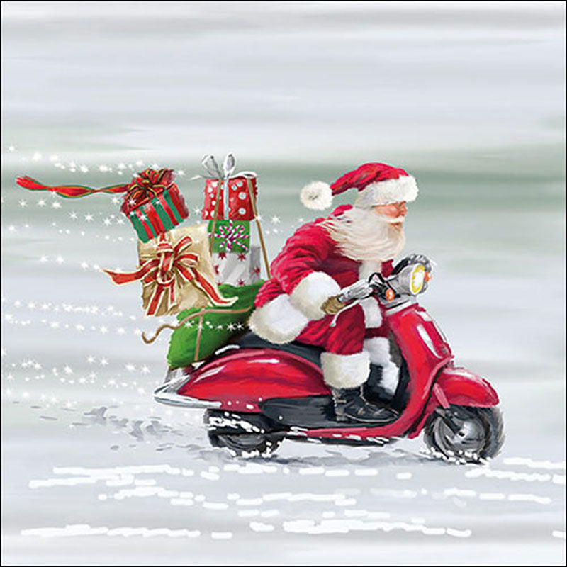 Ambiente Paper Napkins - Lightning Fast Santa (Pack of 20) image 0