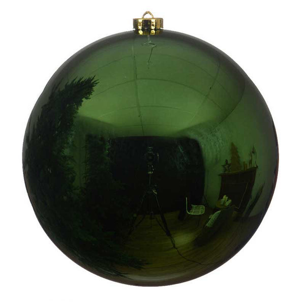 Decoris Large Shatterproof Bauble in Pine Green image 0