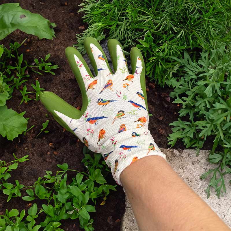 Town & Country Ladies’ Flex Grip Bird Pattern Gloves image 0