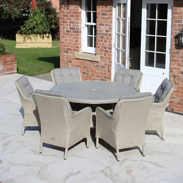 Orchard Life Victoria 6 Seat Dining Set with 140cm Round Table