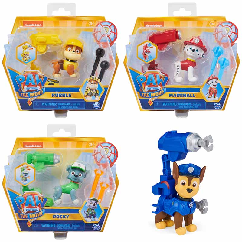 PAW Patrol, Movie Collectible Zuma Action Figure with Clip-on Backpack and 2 Projectiles, Ages 3+ image 0