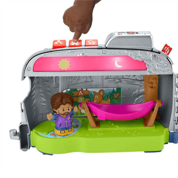 Fisher-Price Little People Light-Up Learning Camper Toddler Playset, Multilanguage Version image 4