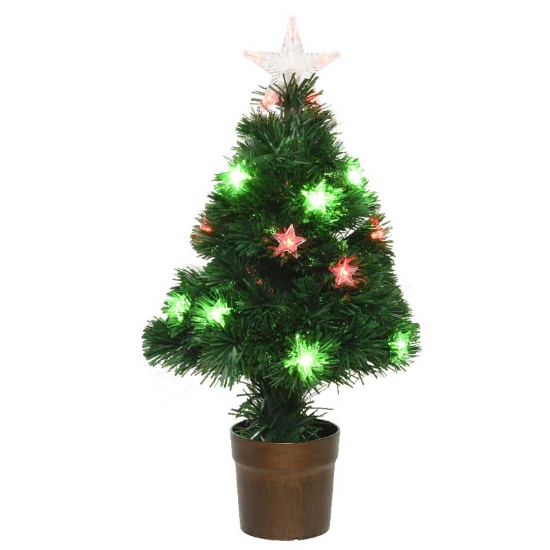 Everlands Fibre Optic Devon Pre-Lit Christmas Tree - 3ft image 0