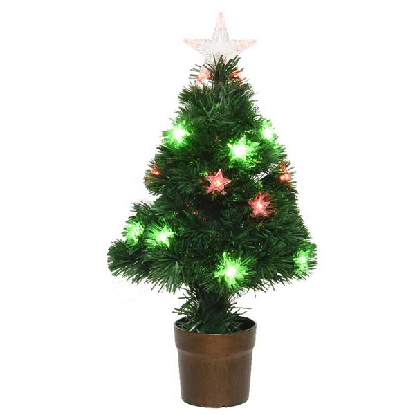 Everlands Fibre Optic Devon Pre-Lit Christmas Tree - 3ft image 0