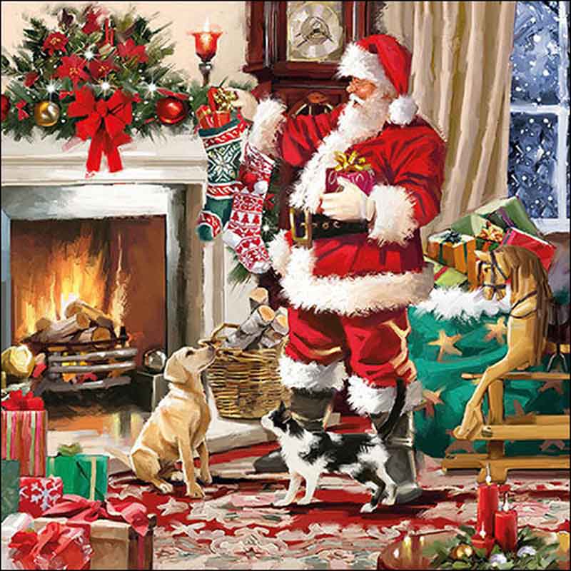 Ambiente Paper Napkins - Santa Interior (Pack of 20) image 0