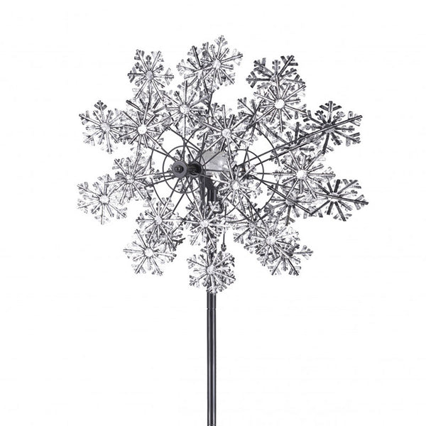 Jonart Design Winters Snowflake Illuminated Wind Spinner image 3