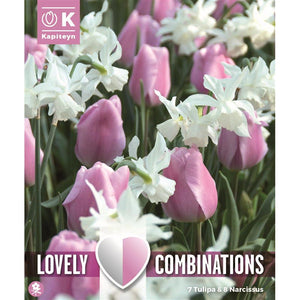 Lovely Combinations Pink Tulip and White Daffodil Mix (15 Bulbs) image 0