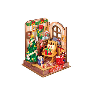 Rolife Christmas Fireplace DIY Miniature House image 0
