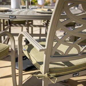 Hartman Buxton 6 Seat Round Dining Set, with 2.5m Parasol &amp; Base image 2