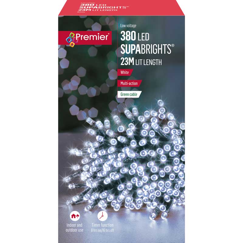 Premier 380 Multi-Action LED SUPABRIGHTS with Timer - White image 0
