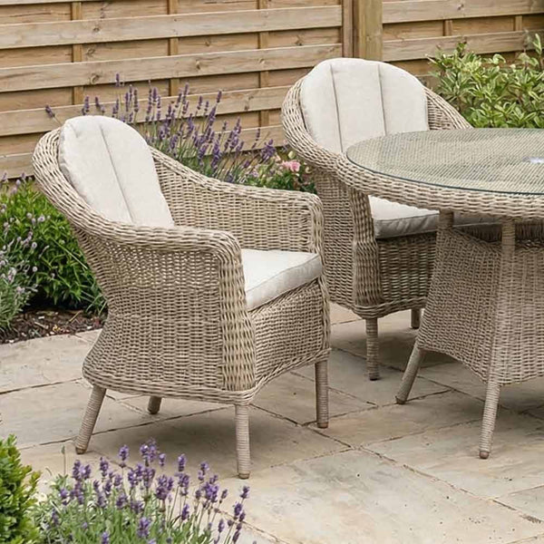 Orchard Life Bramley 4 Seat Round Dining Set with 2.5m Parasol & Base image 3