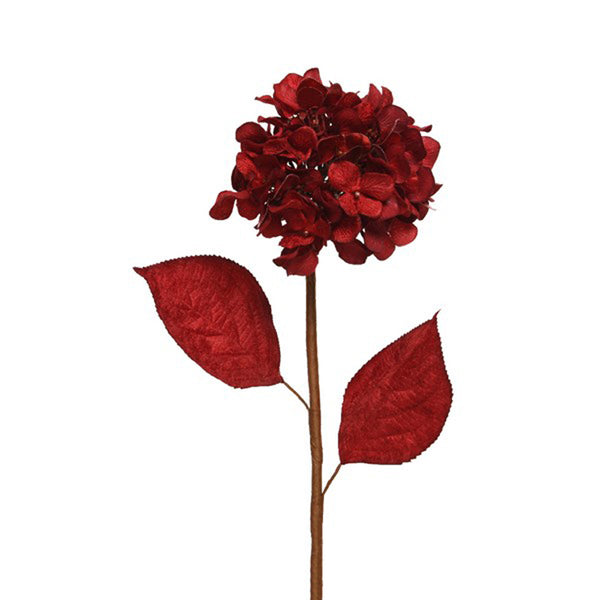 Everlands Red Velvet Hydrangea Stem (68cm) image 0