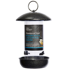 Tom Chambers Hammered Steel Mealworm & Calciworm Feeder image 0