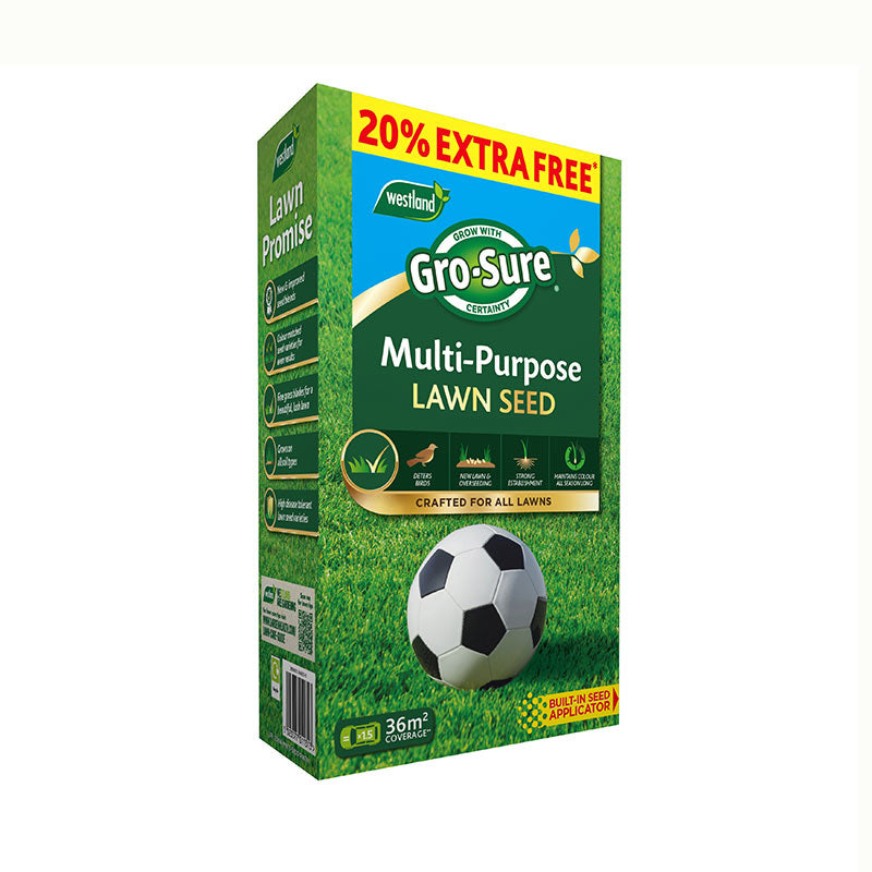 Westland Gro-Sure Multi-Purpose Lawn Seed 30sq.m.+ 20% image 0
