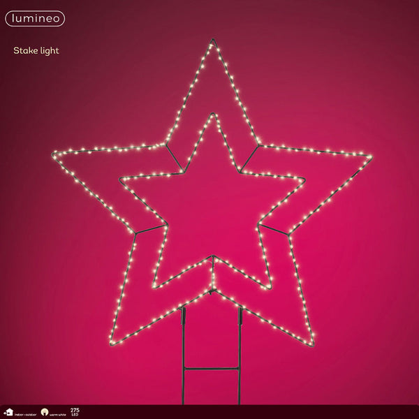 Lumineo LED Metal Star Garden Pick image 2