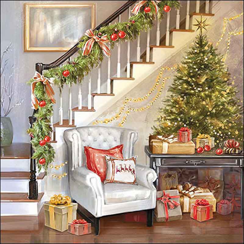 Ambiente Paper Napkins - Christmas Interior (Pack of 20) image 0